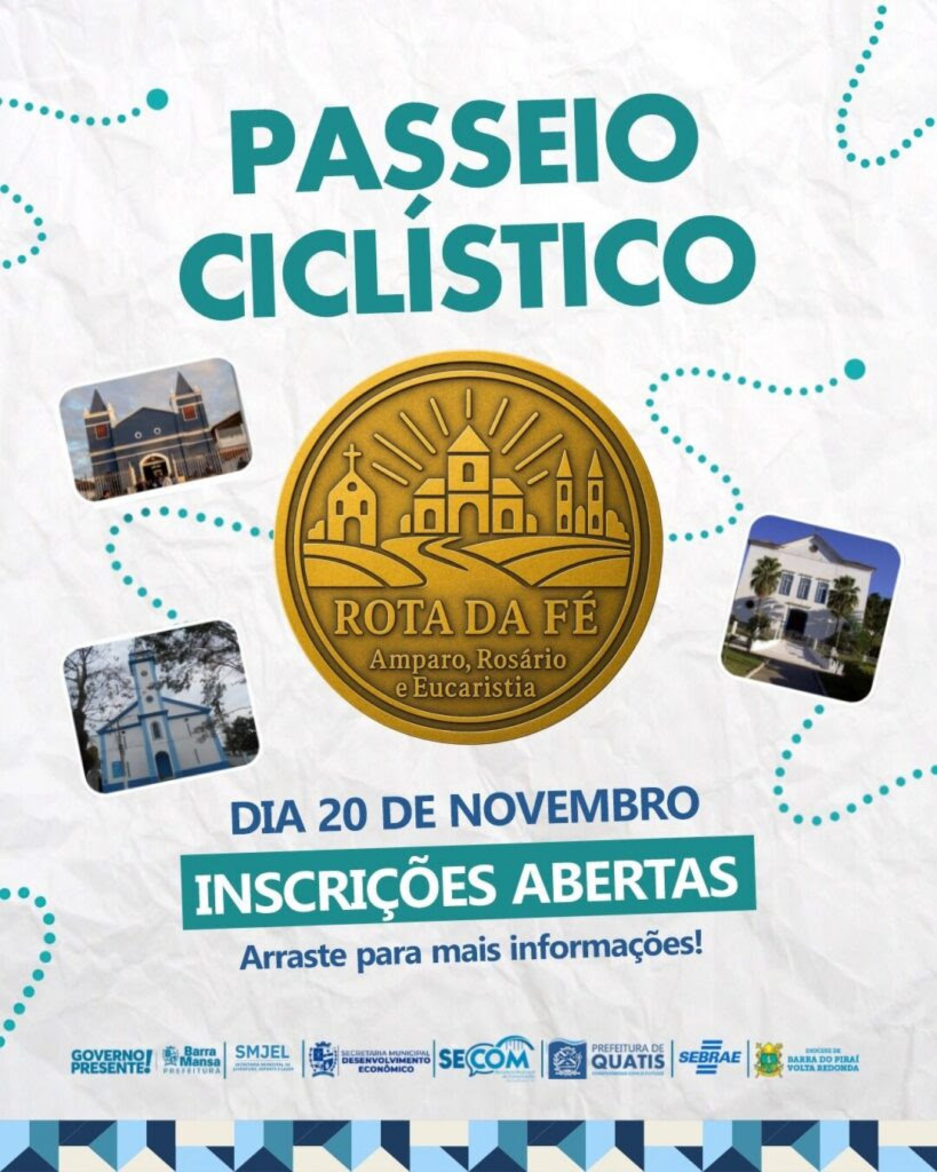 As inscrições serão iniciadas na sexta-feira, dia 7