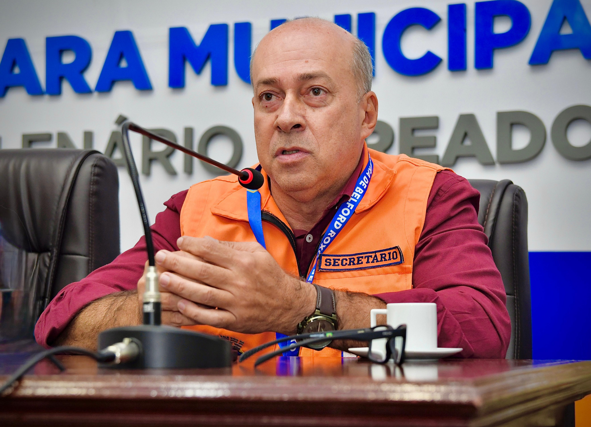 O secret&aacute;rio de Defesa Civil, Evalder Perini - Jeovani Campos / PMBR