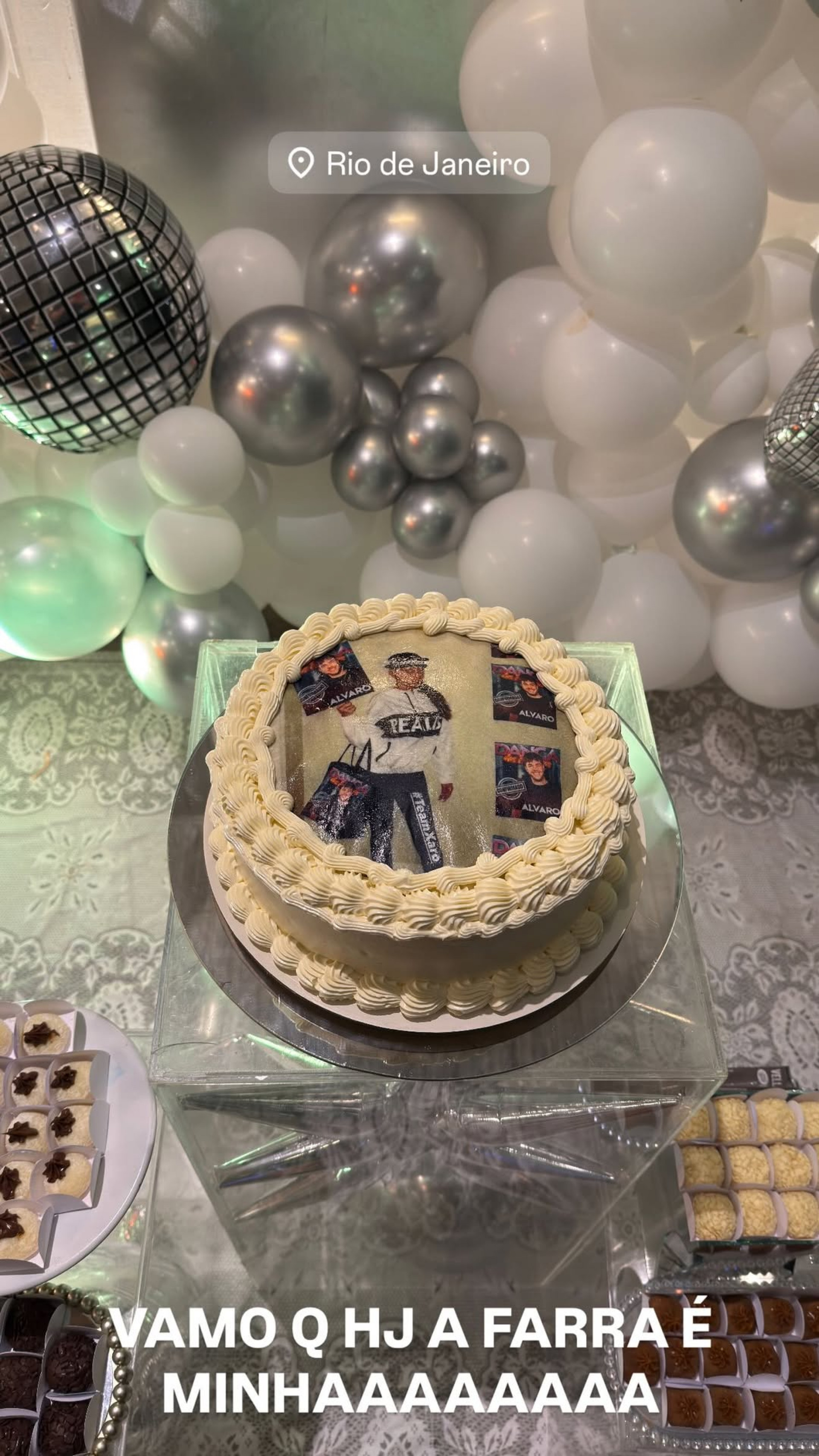 Aniversário do influenciador Álvaro no Rio  - Reprodução / Instagram 