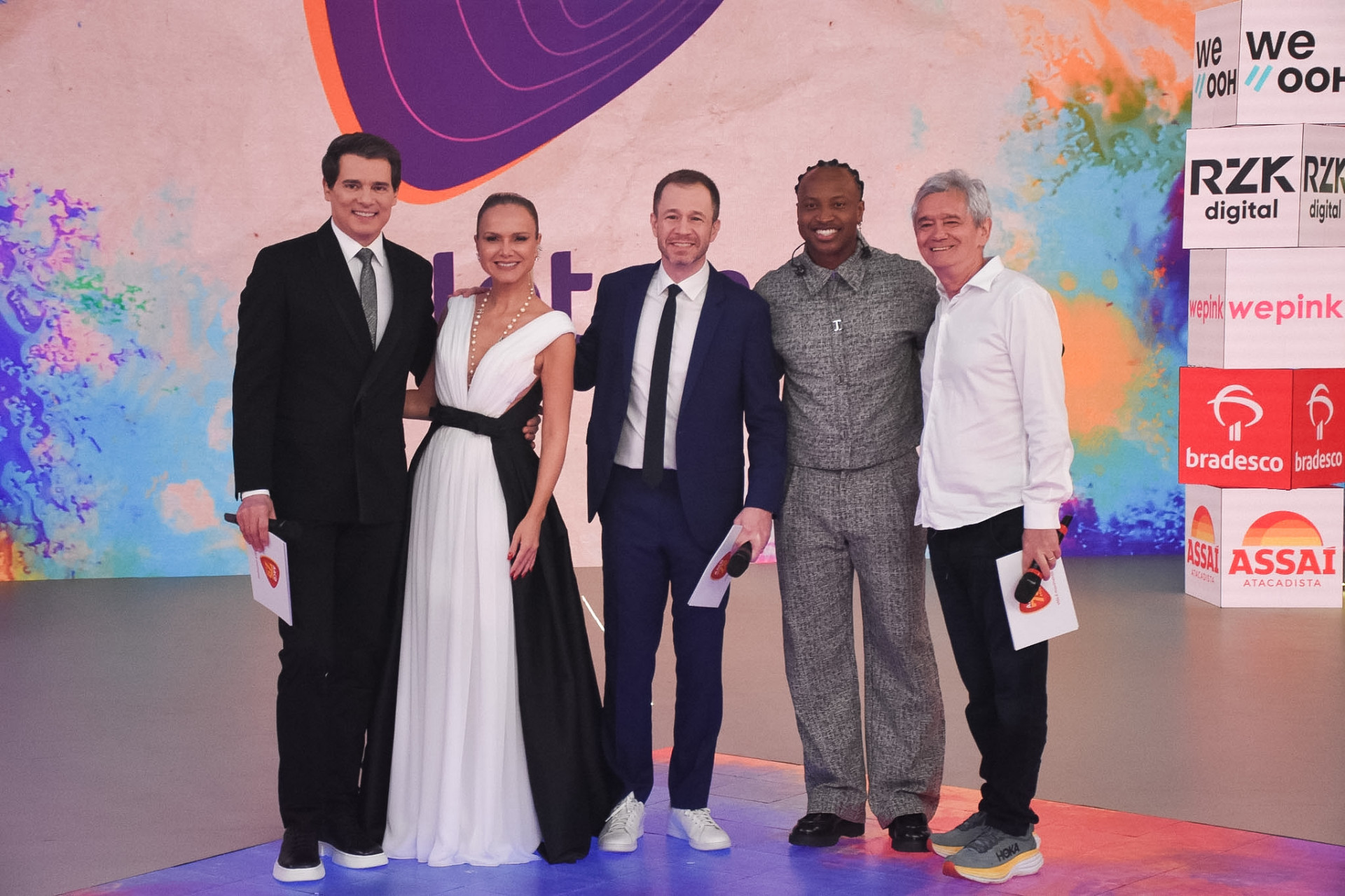 Celso Portiolli, Eliana, Serginho, Thiaguinho e Thiago Leifert - Will Dias / Brazil News 