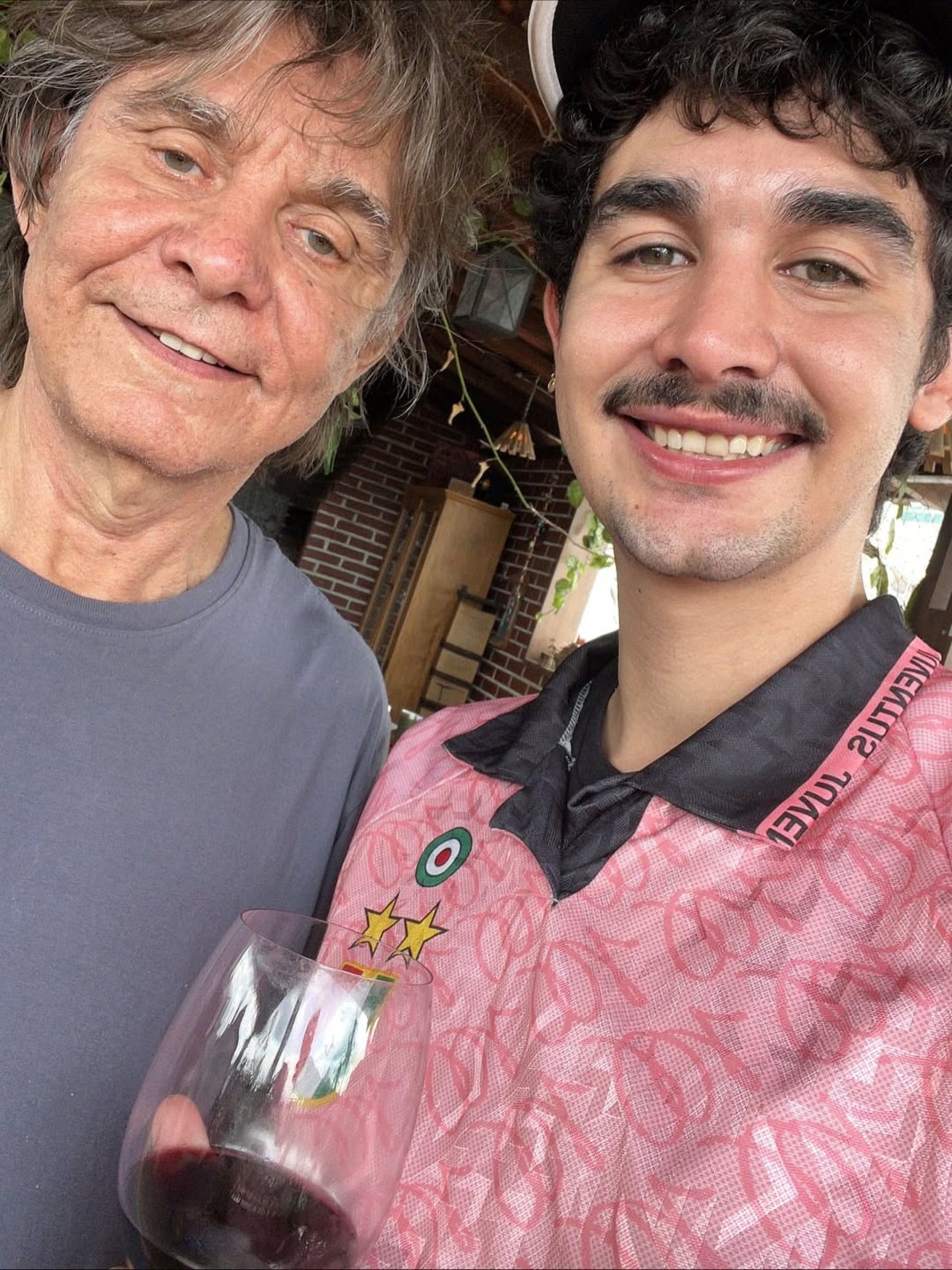 Luca escreveu na publicação que o pai era a sua maior inspiração - Reprodução / Instagram