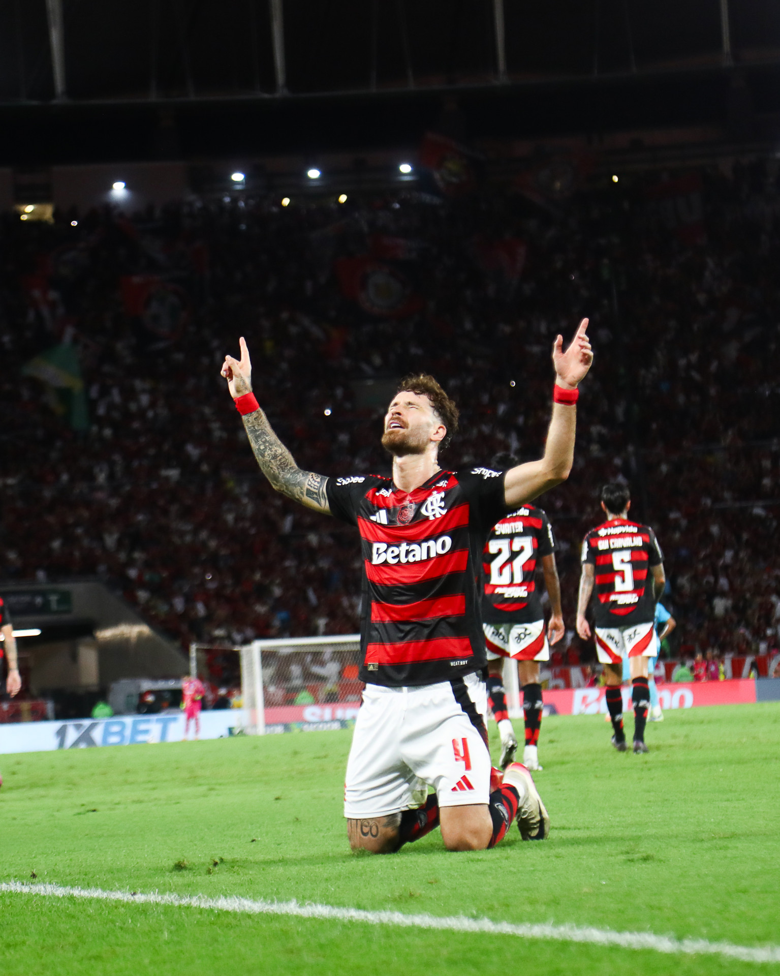 Partida entre Flamengo x Santos realizado no estadio do Maracanã neste domingo(09). - Gilvan de Souza / Flamengo