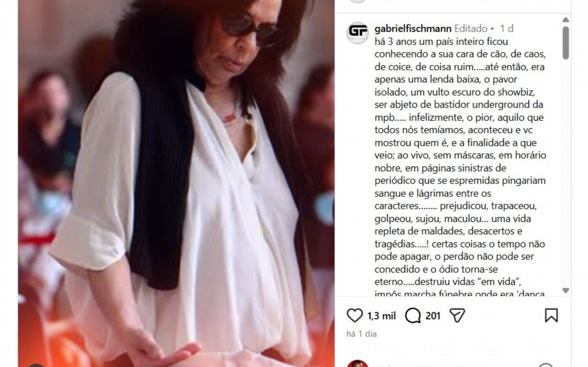 Ex-produtor de Gal Costa detona viúva da cantora: \