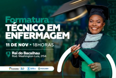 Fundec celebra formatura de novos técnicos de enfermagem