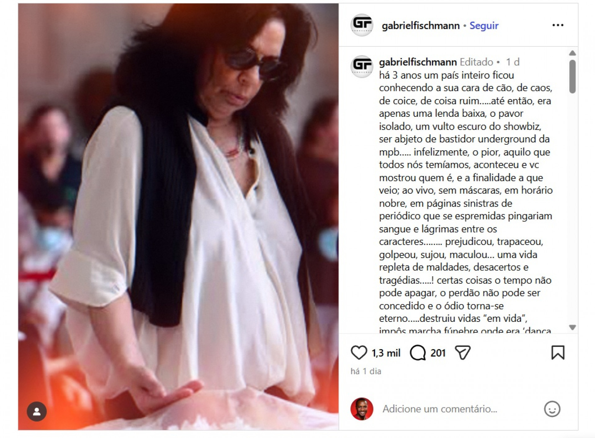 Ex-produtor de Gal Costa detona vi&uacute;va da cantora: "H&aacute; tr&ecirc;s anos o pa&iacute;s conheceu sua cara de c&atilde;o" - Foto: Julia Rodrigues/ Divulga&ccedil;&atilde;o