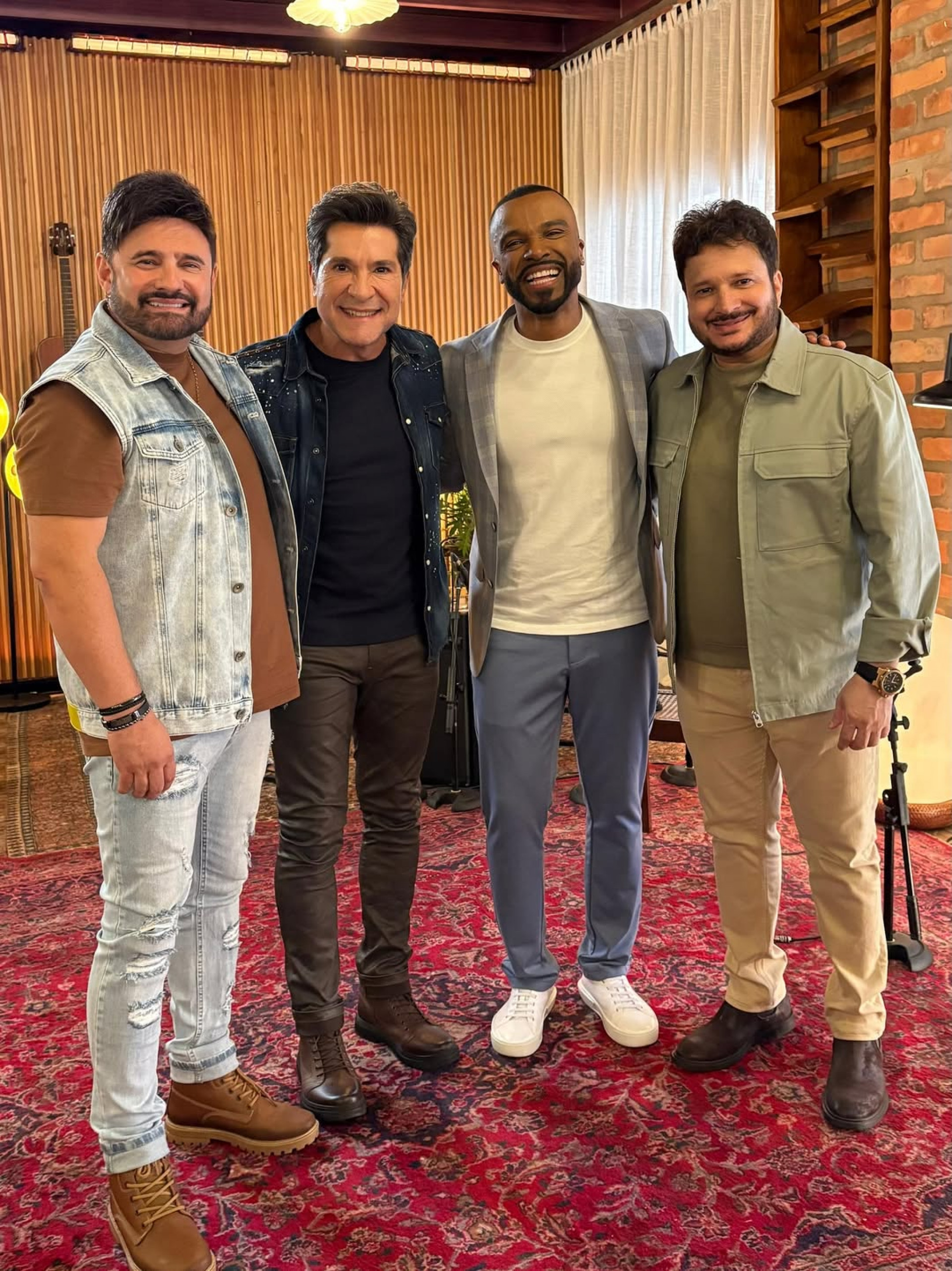 Luiz Cláudio, Daniel, Alexandre Pires e Giuliano - Reprodução / Instagram