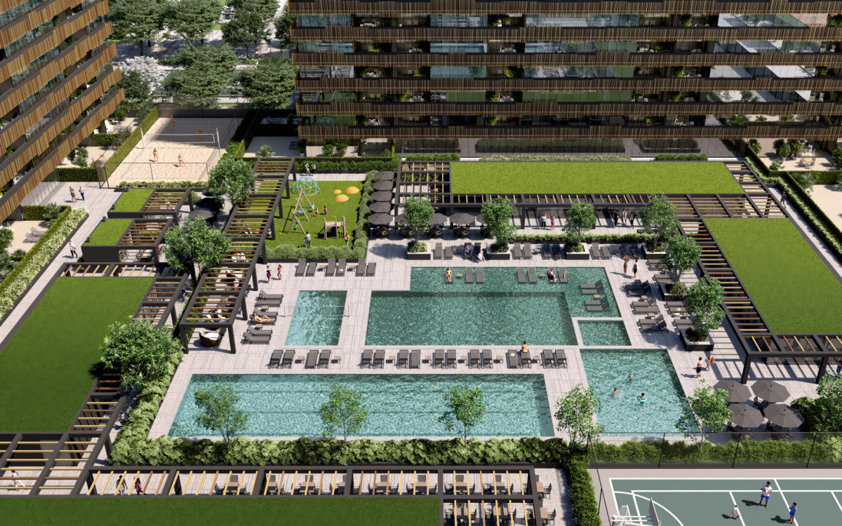 Bairro planejado na Barra terá mais de 6 mil metros quadrados de verde e opções de lazer