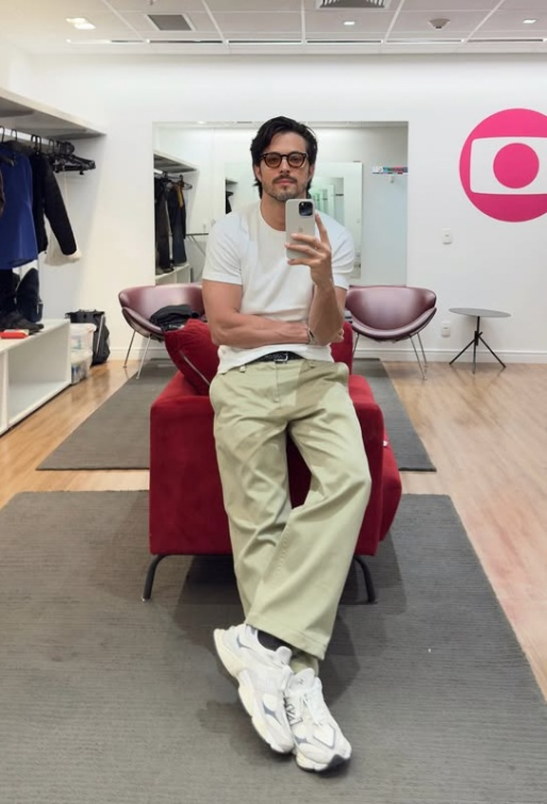 Romulo Estrela no camarim