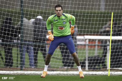 Ederson celebra primeira chance com Ancelotti na Seleção: 'Mentalidade vencedora'