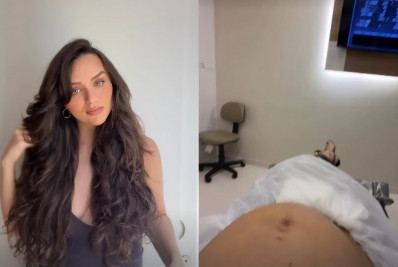 Rafa Kalimann brinca com amigo ao realizar ultrassom da primeira filha