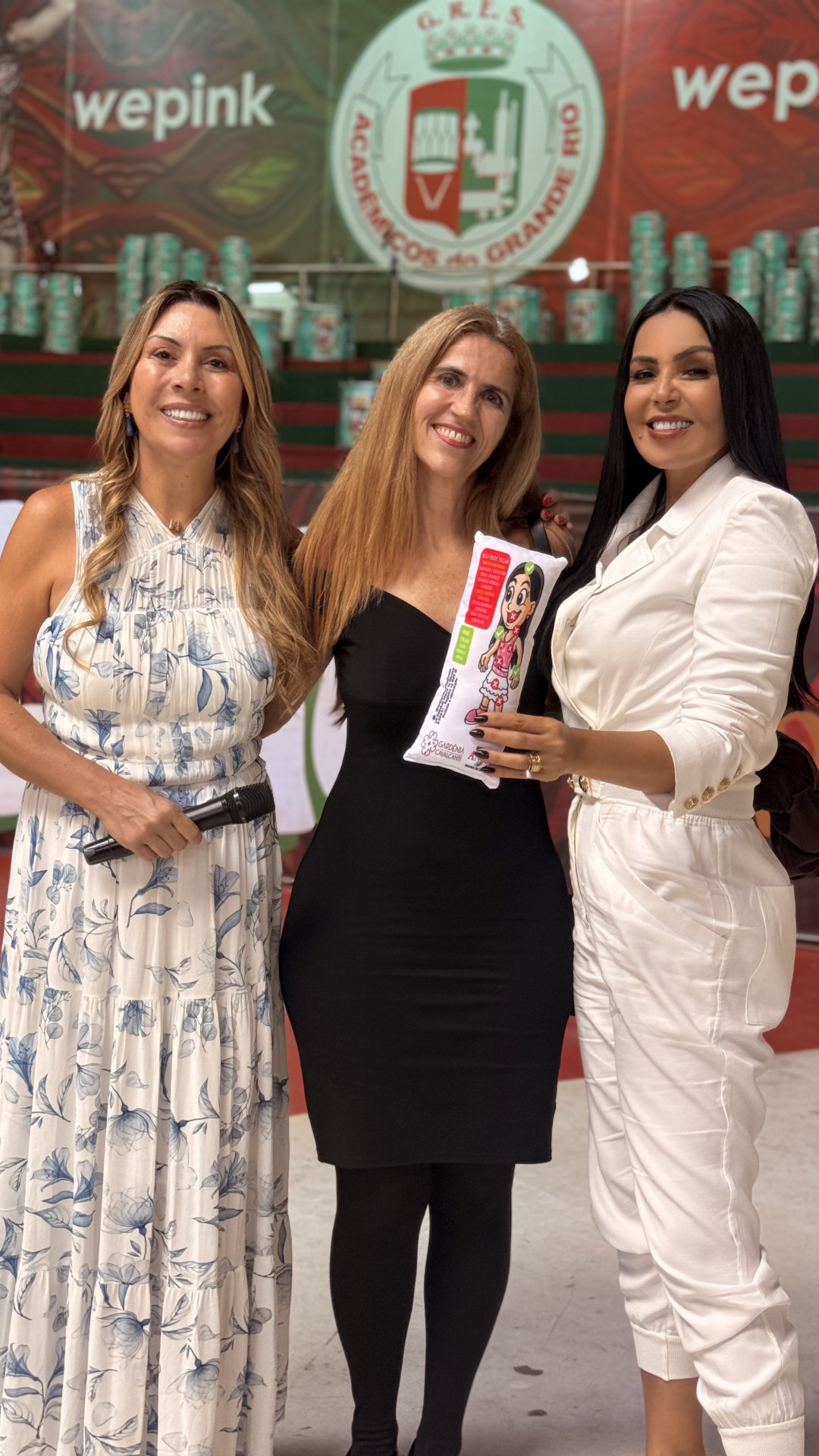 Na companhia de Maura de Oliveira e a delegada Fernanda Fernandes  - Hakill
