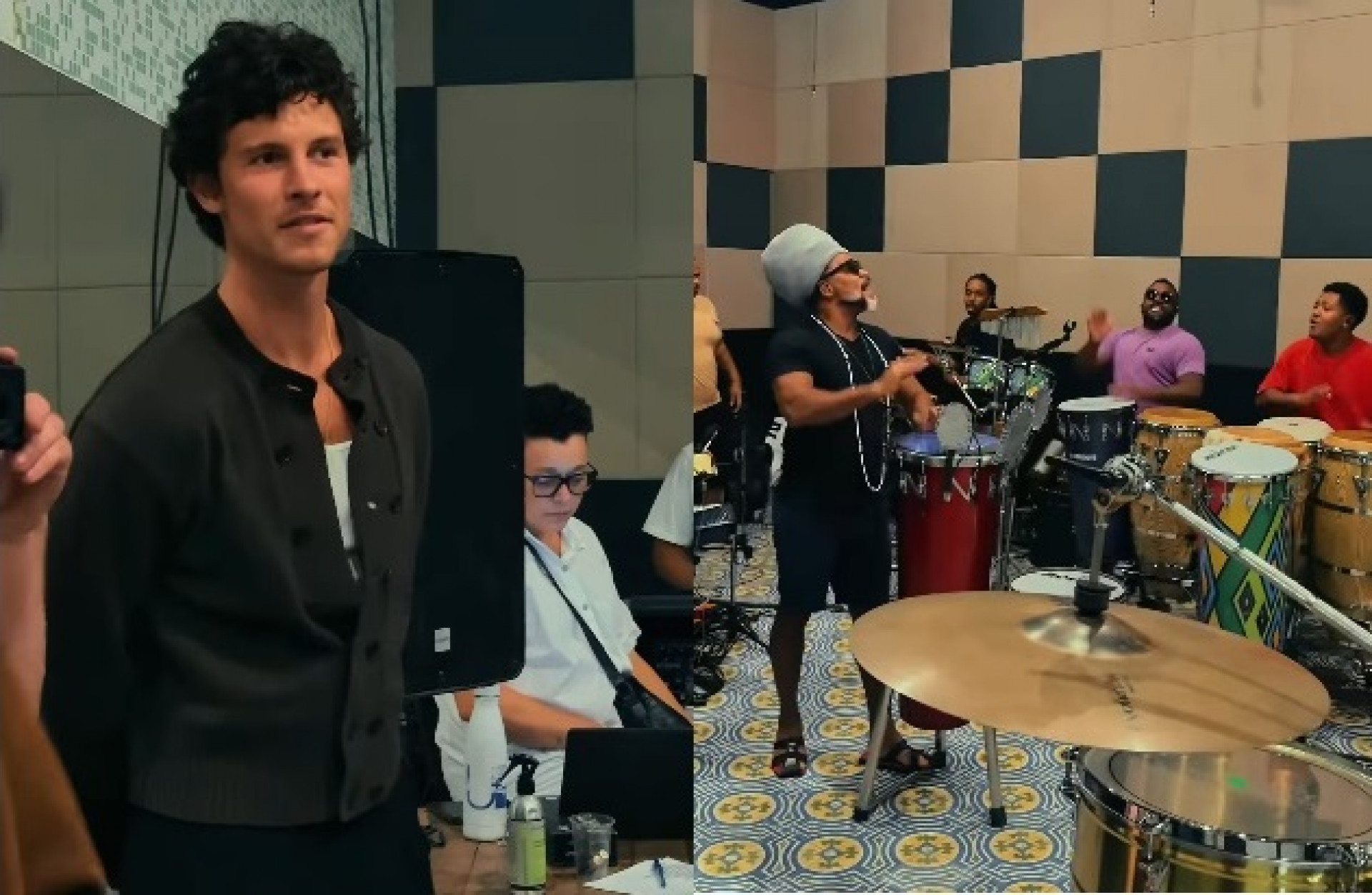 Shawn Mendes assistiu ensaio de Carlinhos Brown em Salvador  - Reprodução de Vídeo