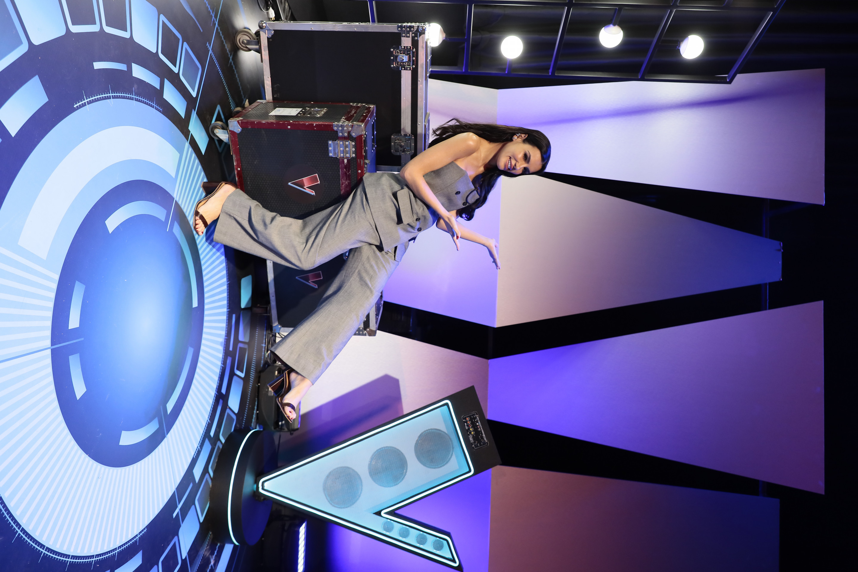  Gaby Cabrini faz a cobertura dos bastidores do 'The Voice Brasil' - Rog&eacute;rio Pallatta/SBT