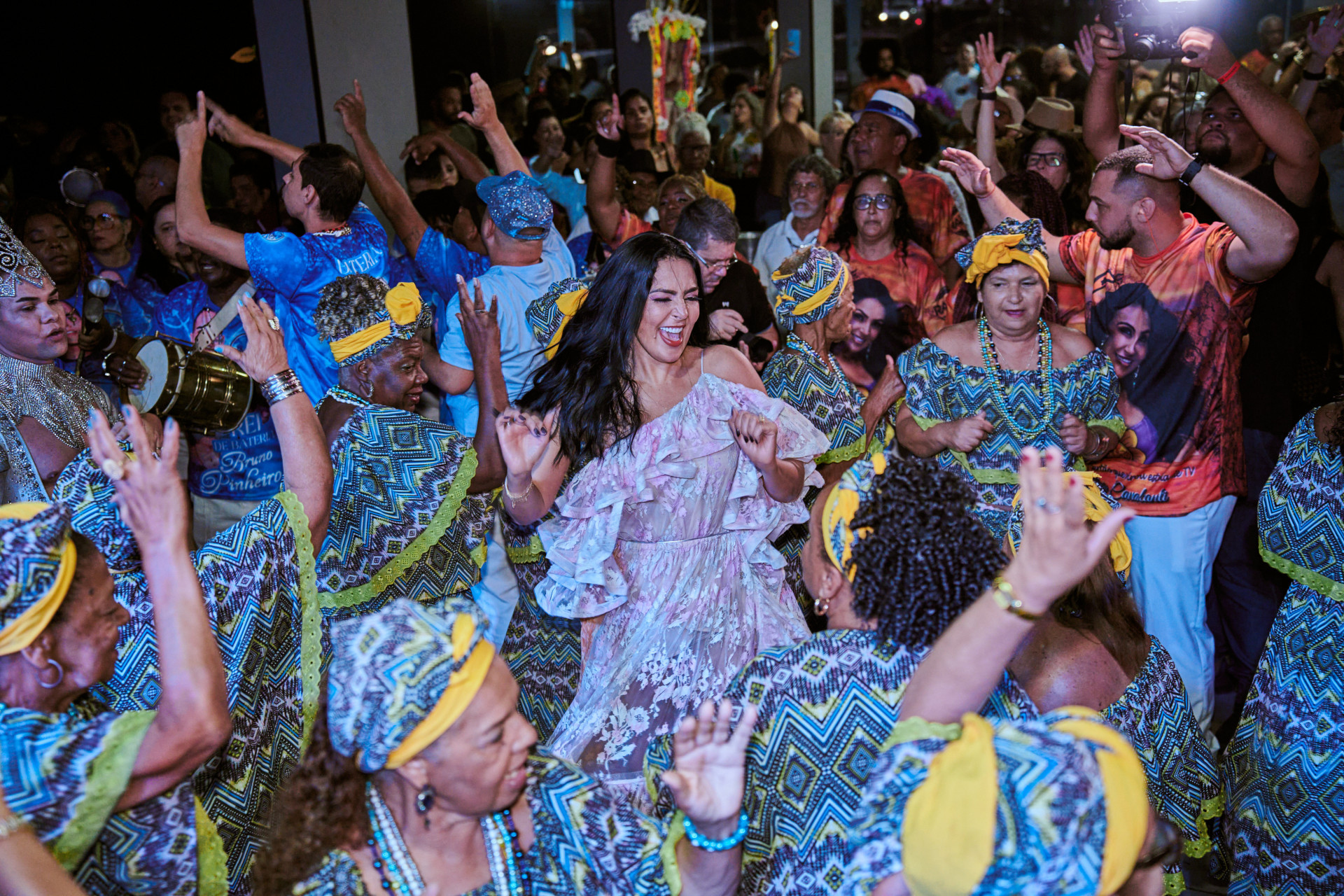 Gardênia Cavalcanti durante evento promovido pela escola de samba Tradição - Fausto Silva / S1 Comunicações