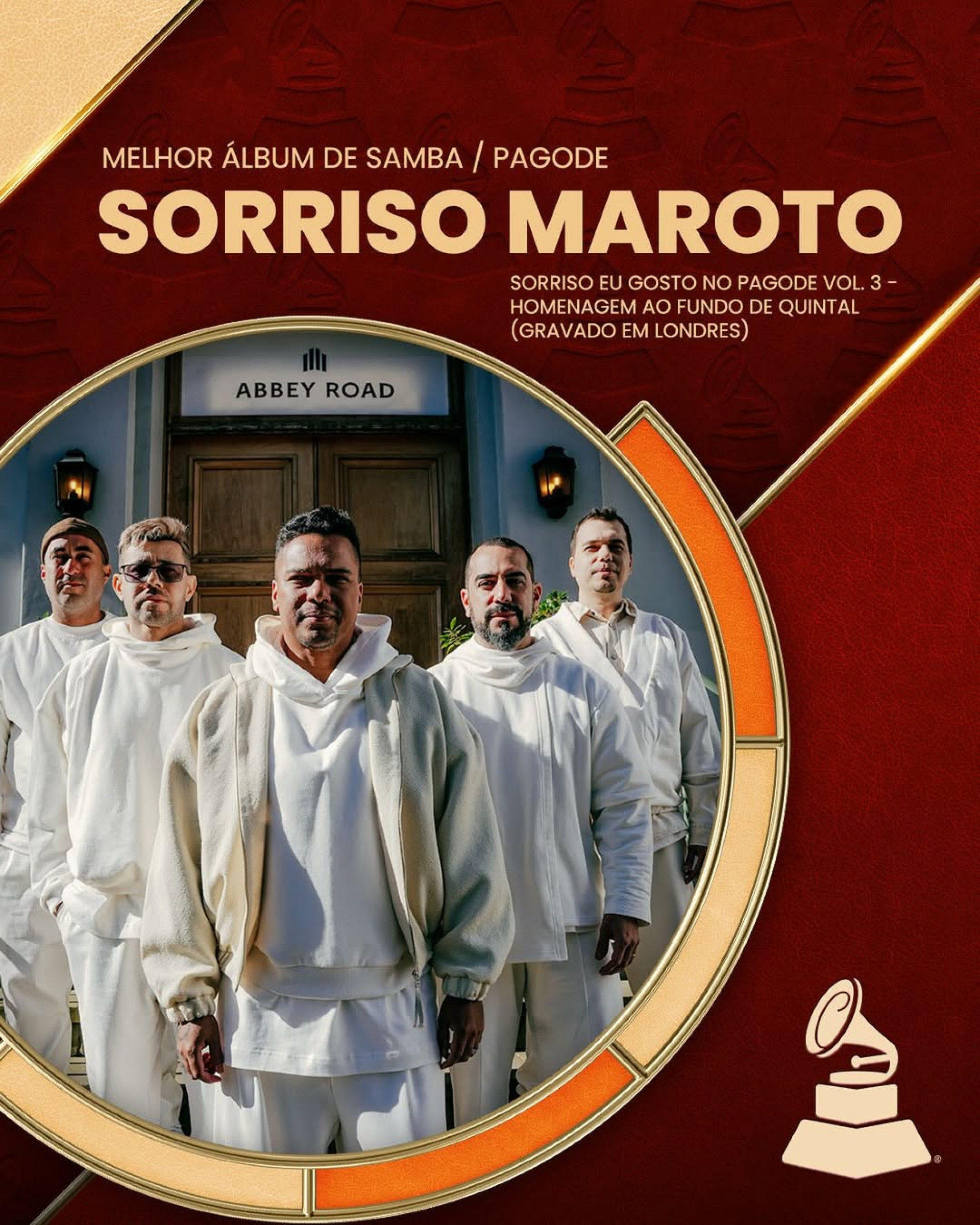 Sorriso Maroto venceu a categoria Melhor Álbum de Samba/Pagode - Reprodução/Instagram 