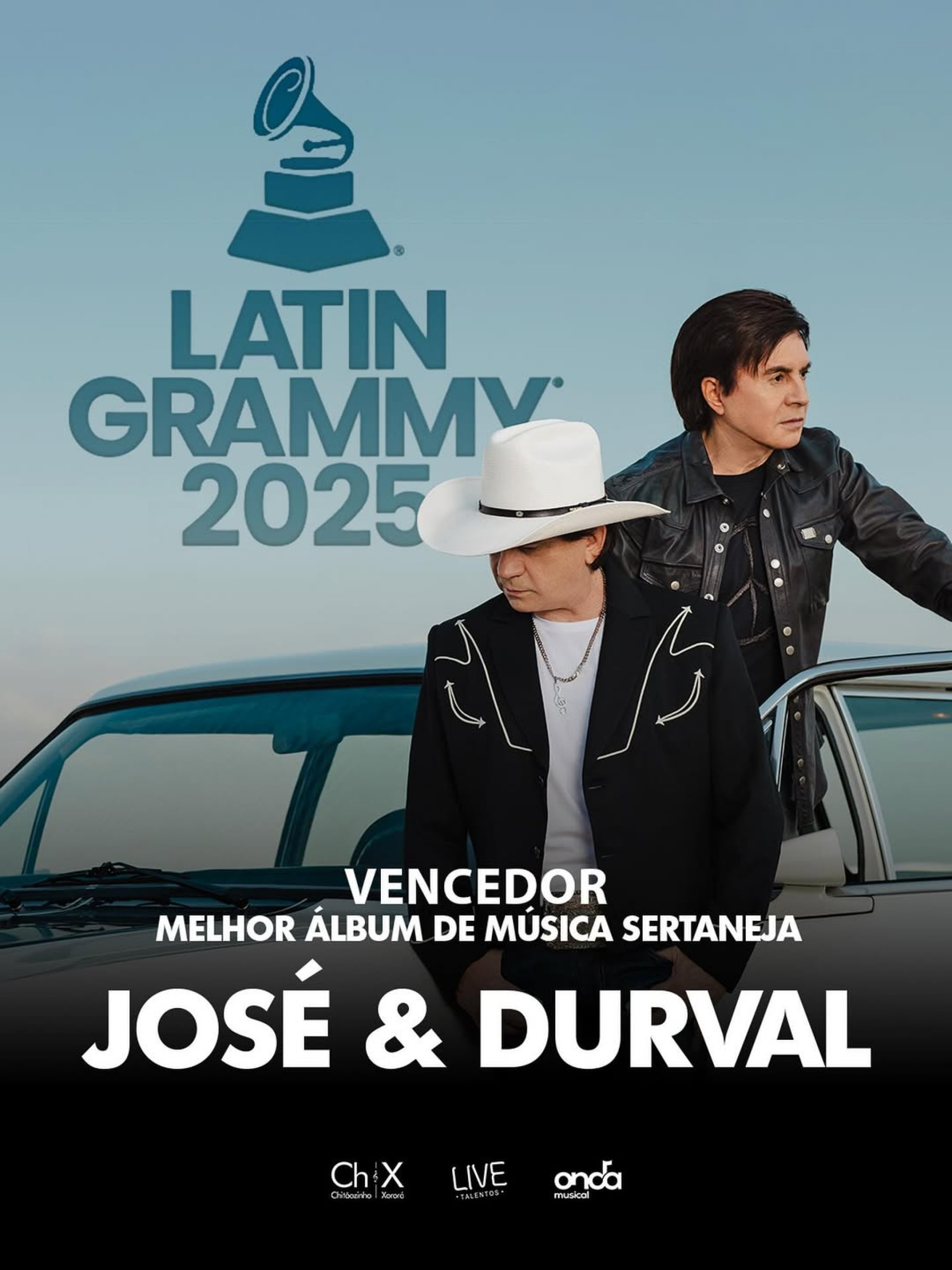 Disco 'José e Durval', de Chitãozinho e Xororó, levou o Grammy Latino  - Reprodução/Instagram 