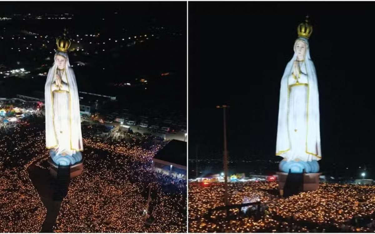 Imagem é maior que o Cristo Redentor, que possui 38 metros