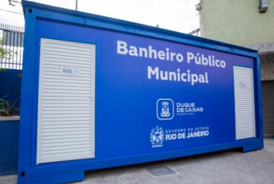 Centro de Caxias ganha novo banheiro público e torres de monitoramento
