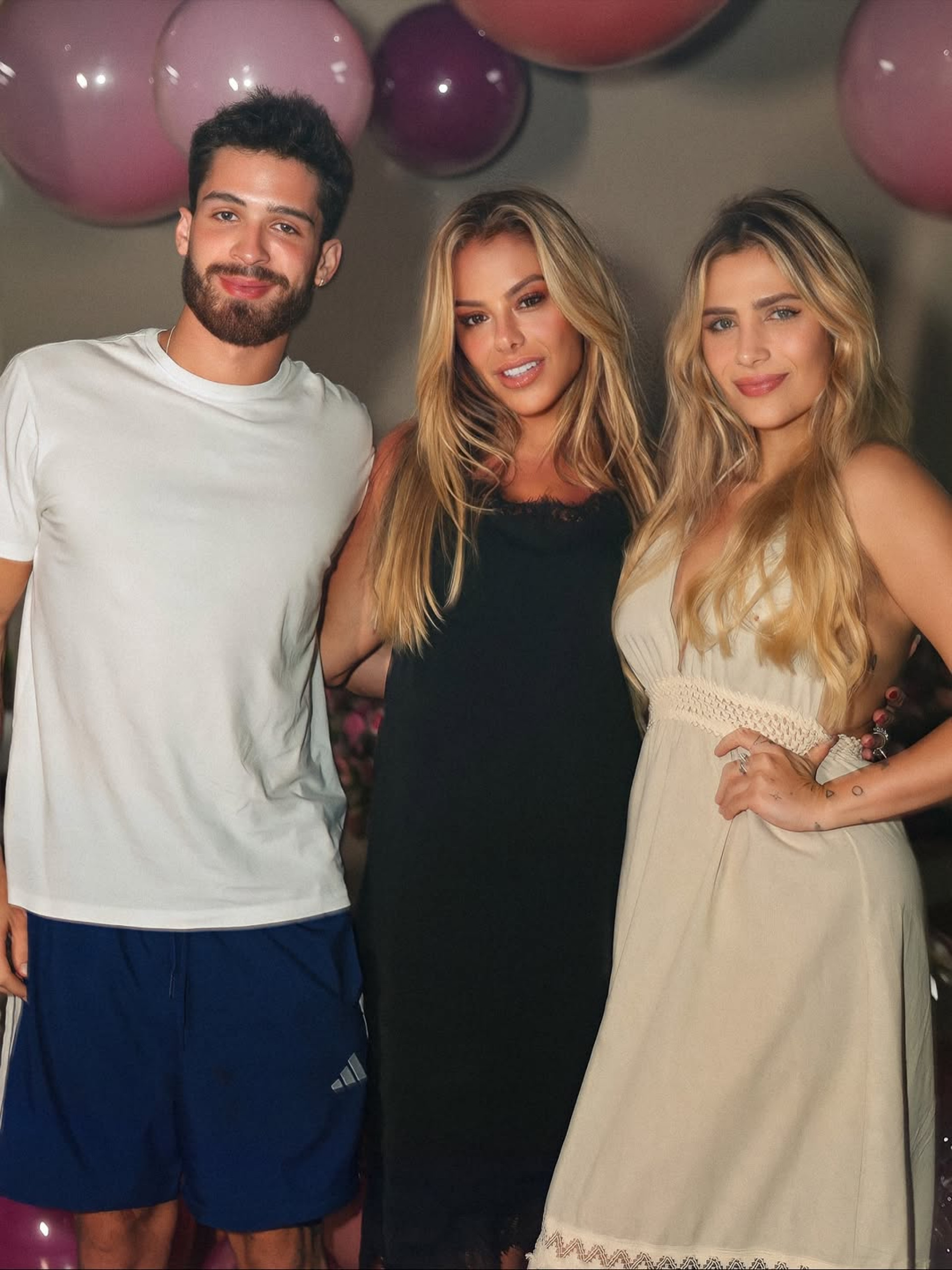 João Guilherme, Poliana Rocha e Jessica Beatriz Costa - Reprodução / Instagram