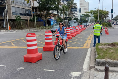 Ciclistas aprovam faixa exclusiva que liga Praça Mauá ao Leblon