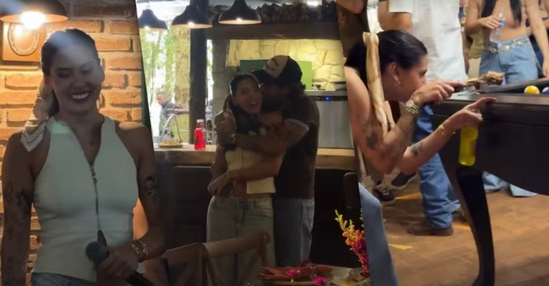 Ana Castela em diferentes momentos em sua festa de 22 anos - Reprodução / Instagram