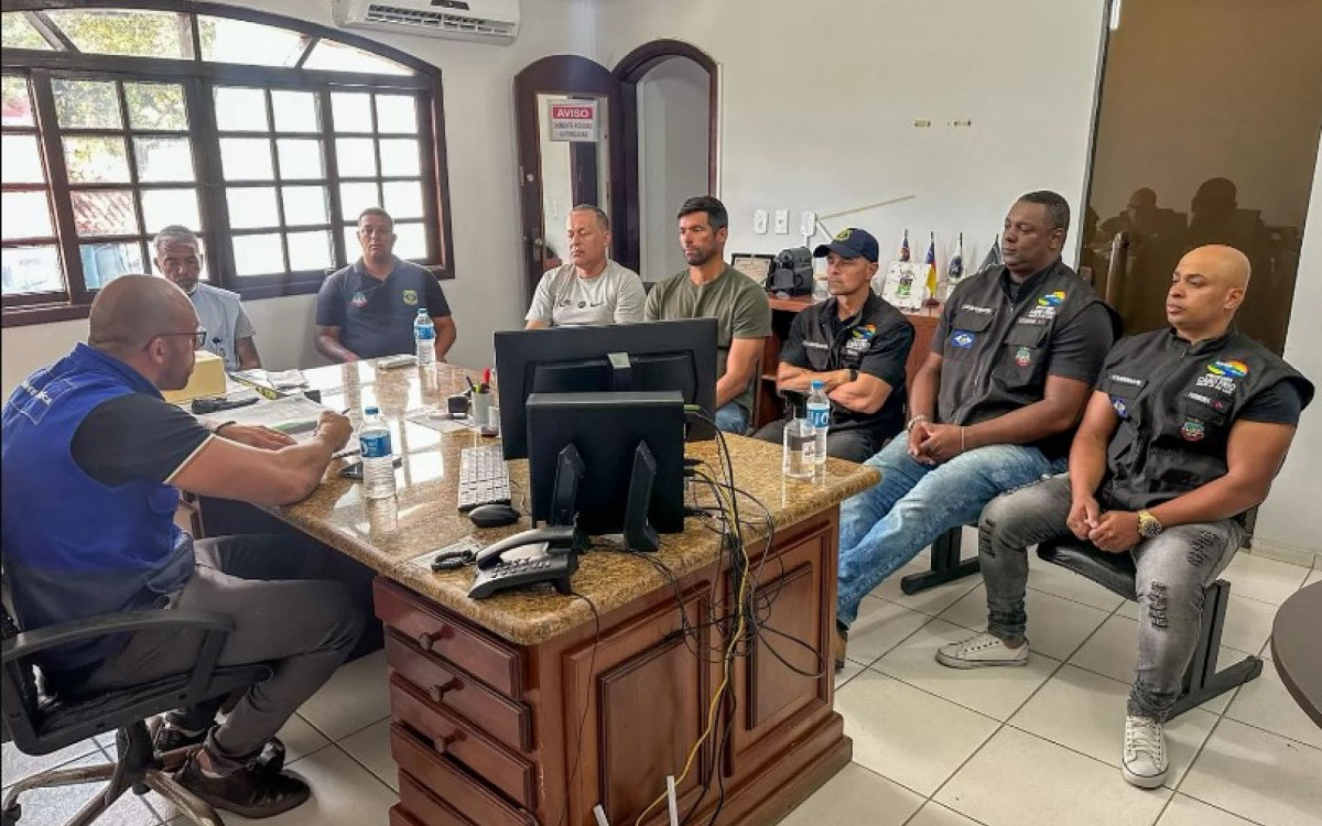 Reunião de alinhamento com coordenadores e responsáveis pelos setores operacionais na sede da Secretaria de Segurança e Ordem Pública
