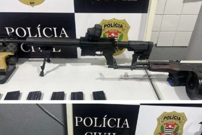 Arsenal de guerra que seria entregue a facção é encontrado em imóvel no litoral de SP
