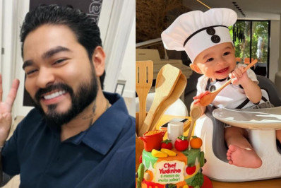 Yudi Tamashiro comemora os 6 meses do filho Davi