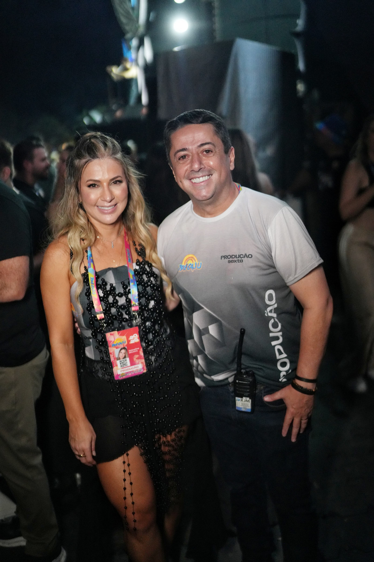 Fabiano Oliveira, idealizador do Pré-Caju, surgiu ao lado da esposa, Jaqueline, celebrando mais uma edição de sucesso que movimentou Aracaju