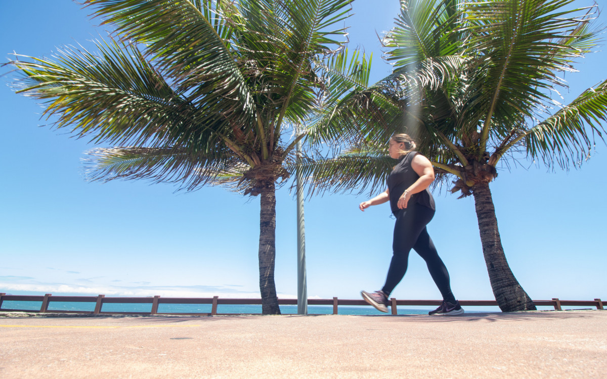 Movimentação no Mirante do Leblon, Zona Sul do Rio de Janeiro, na tarde desta quarta-feira (19).