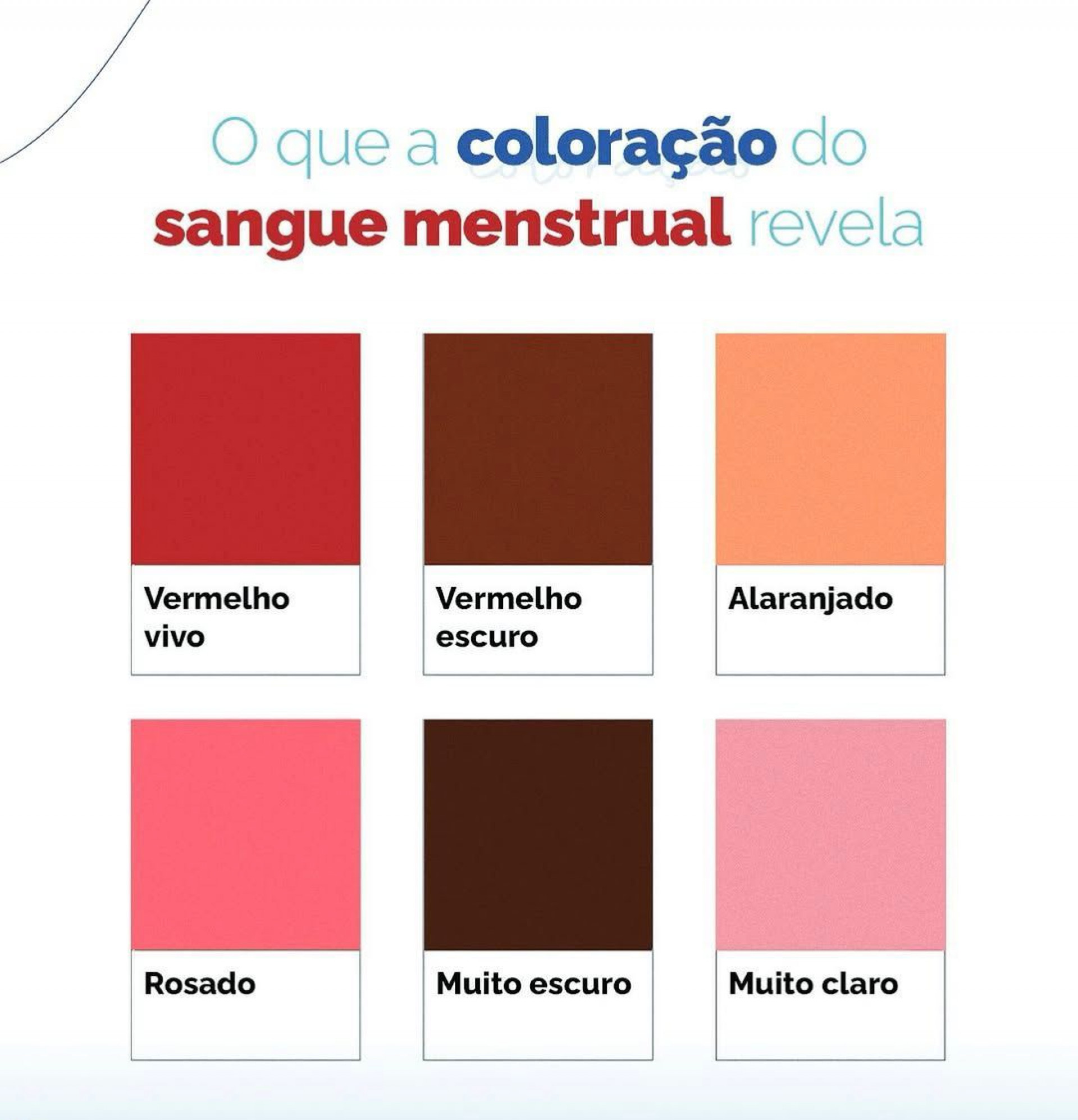 Colora&ccedil;&atilde;o da menstrua&ccedil;&atilde;o pode variar de mulher para mulher - Reprodu&ccedil;&atilde;o/Internet
