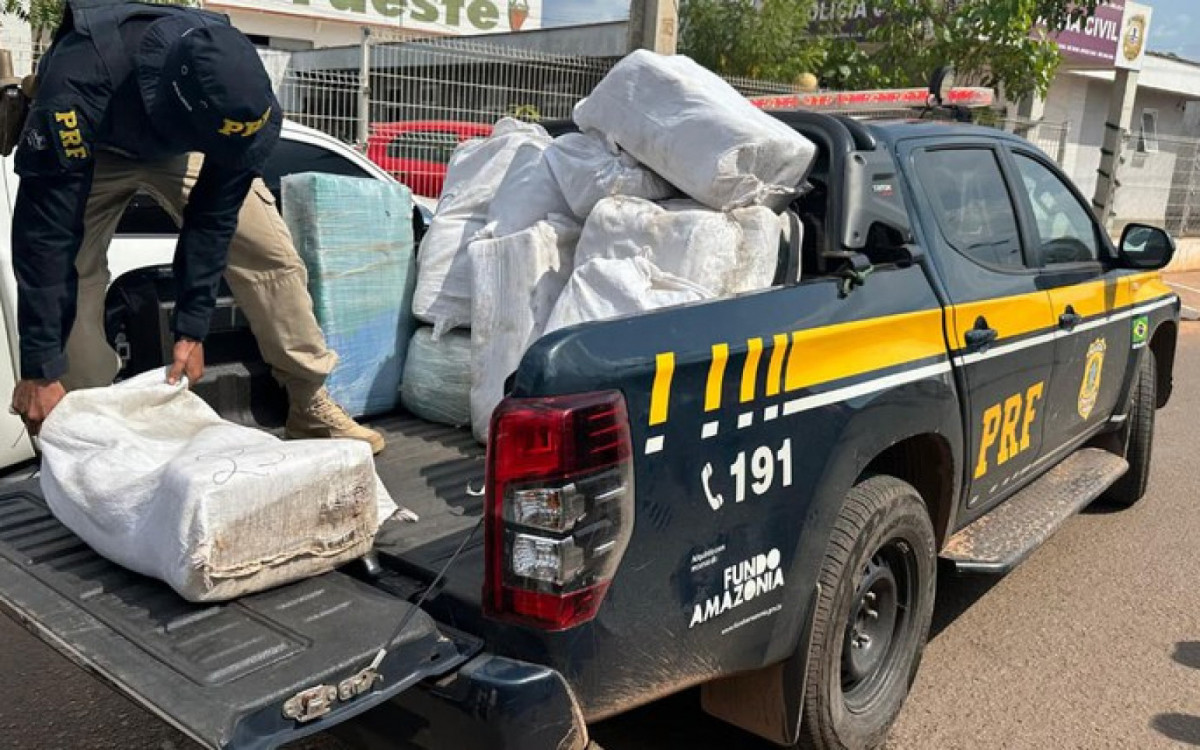 Essa é a maior apreensão de drogas no estado do Maranhão pela PRF - Divulgação/ PRF
