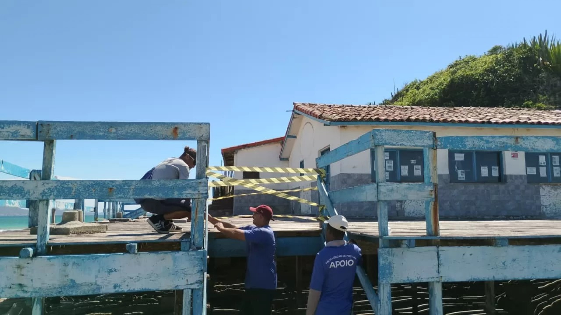 Cabana dos Pescadores é isolada - Ascom