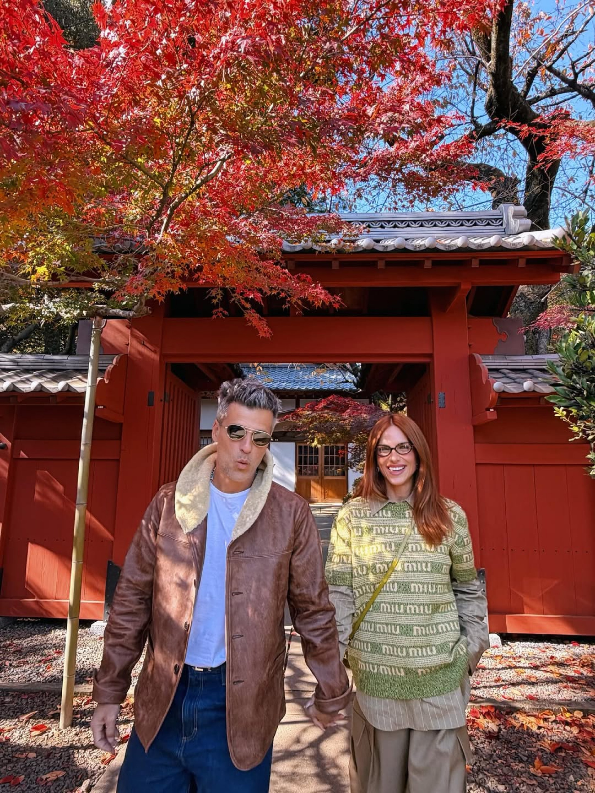 Giovanna e Bruno foram a templos japoneses - Reprodução / Instagram
