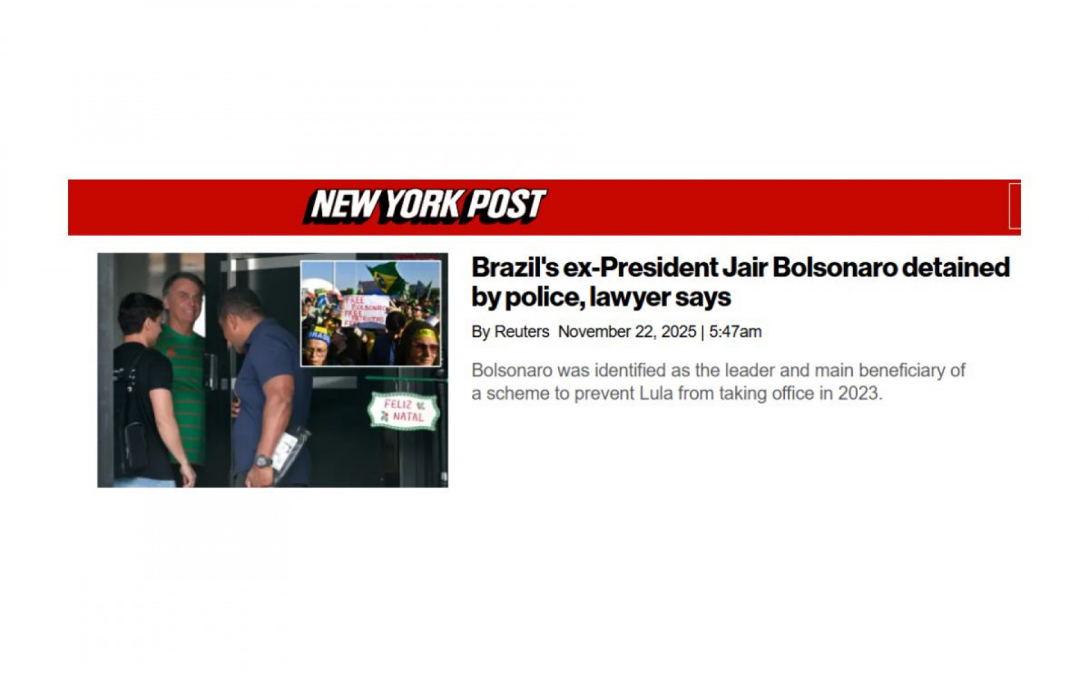 Ex-presidente do Brasil, Bolsonaro é preso para evitar \'tentativa de fuga\', diz tribunal - CNN, dos Estados Unidos
