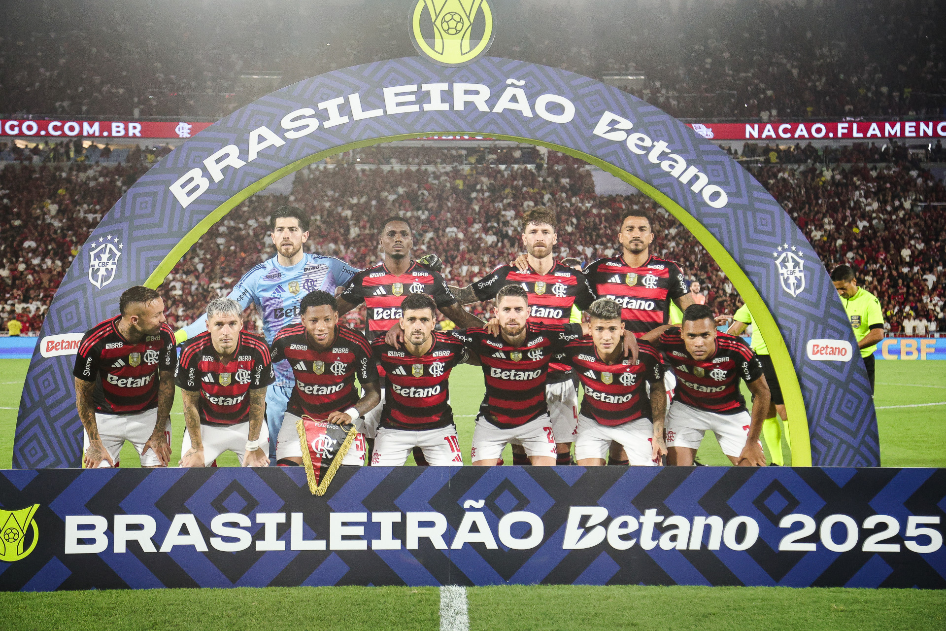 Time titular do Flamengo para encarar o Bragantino, no Maracanã - Gilvan de Souza / Flamengo