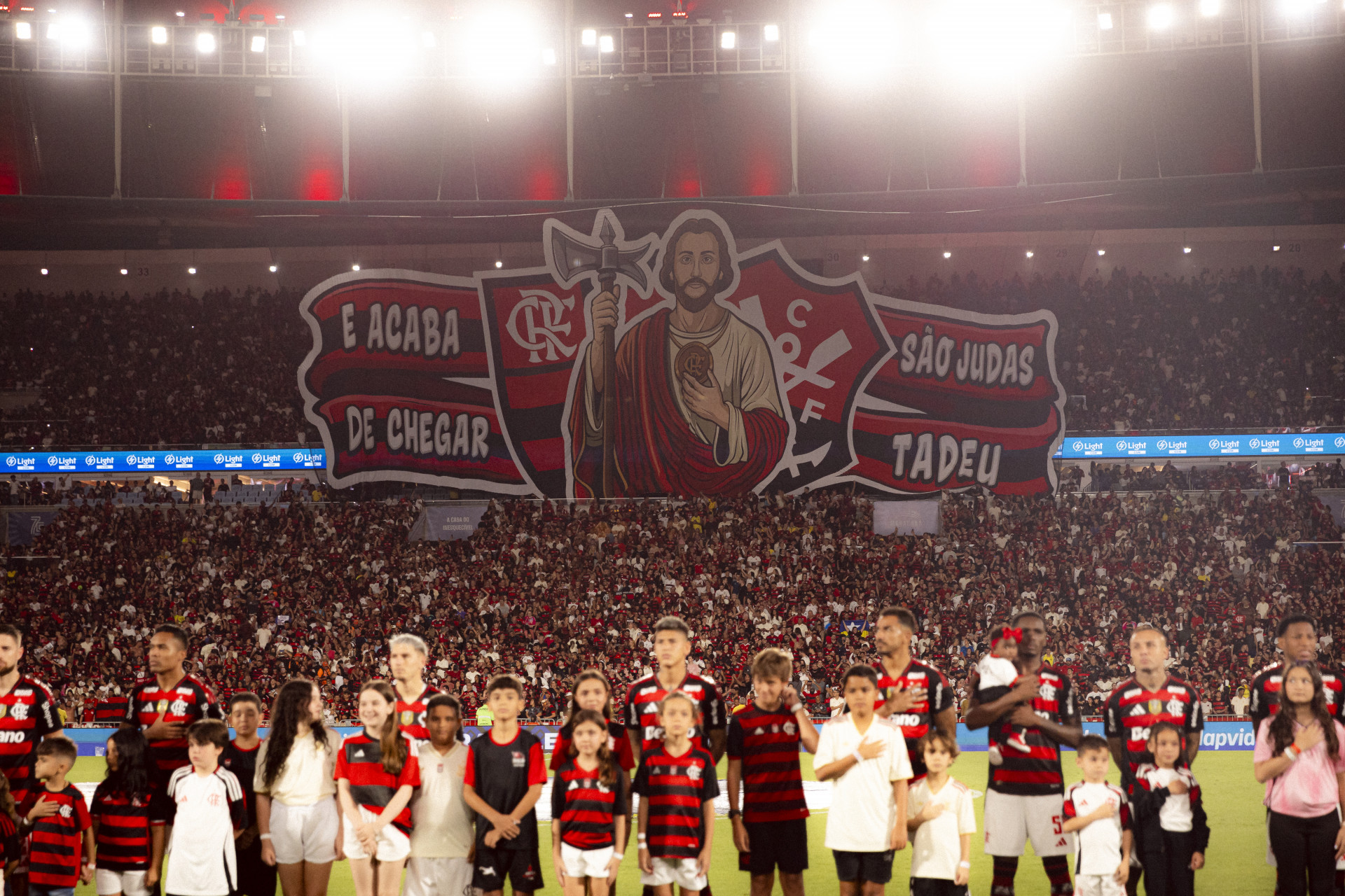 Festa da torcida do Flamengo no jogo contra o Bragantino, no Maracanã - Adriano Fontes / Flamengo