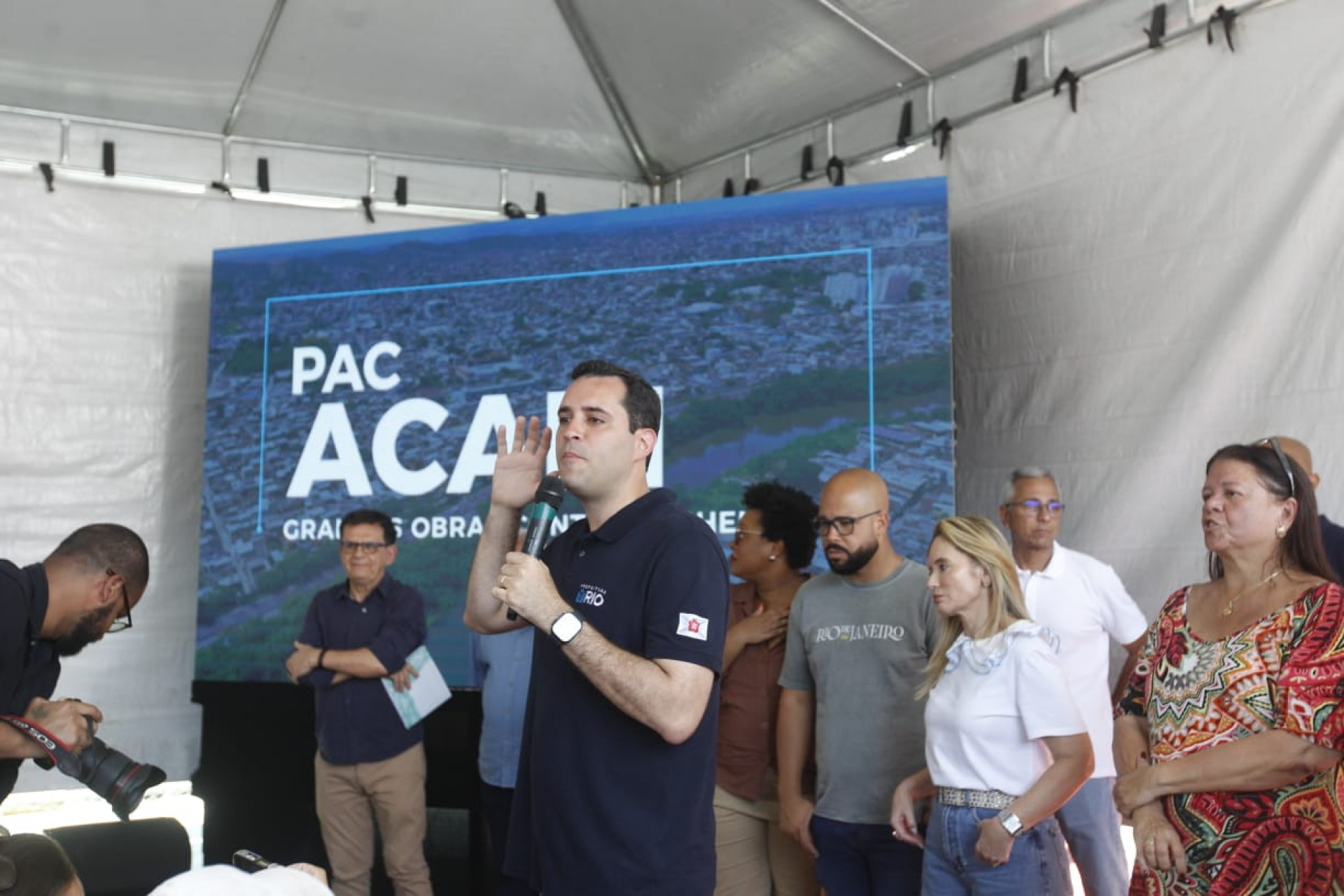 O projeto foi apresentado à população pelo vice-prefeito Eduardo Cavaliere e o secretário municipal de Infraestrutura, Wanderson Santos - Reginaldo Pimenta/Agência O DIA