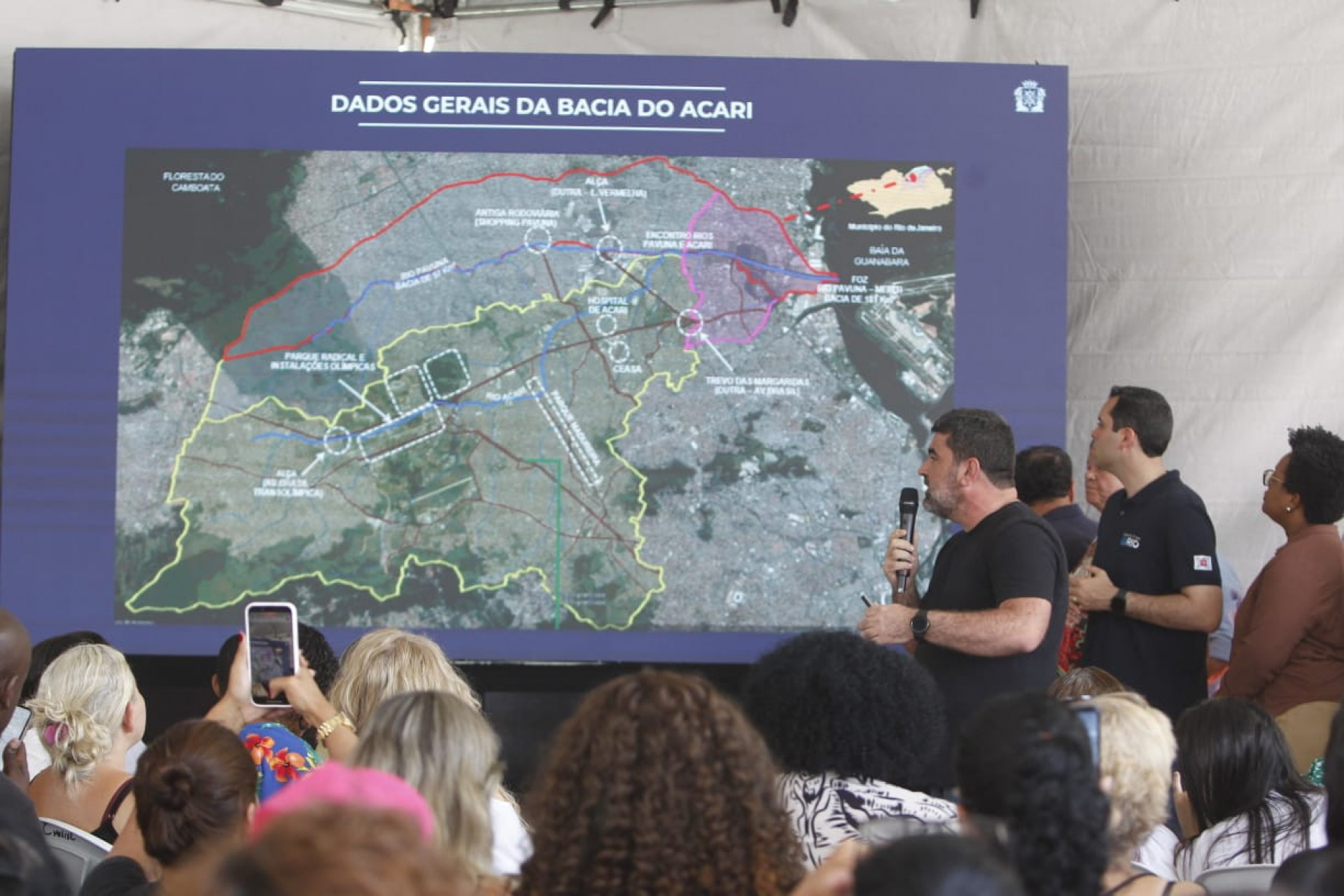 O projeto foi apresentado à população pelo vice-prefeito Eduardo Cavaliere e o secretário municipal de Infraestrutura, Wanderson Santos - Reginaldo Pimenta/Agência O DIA