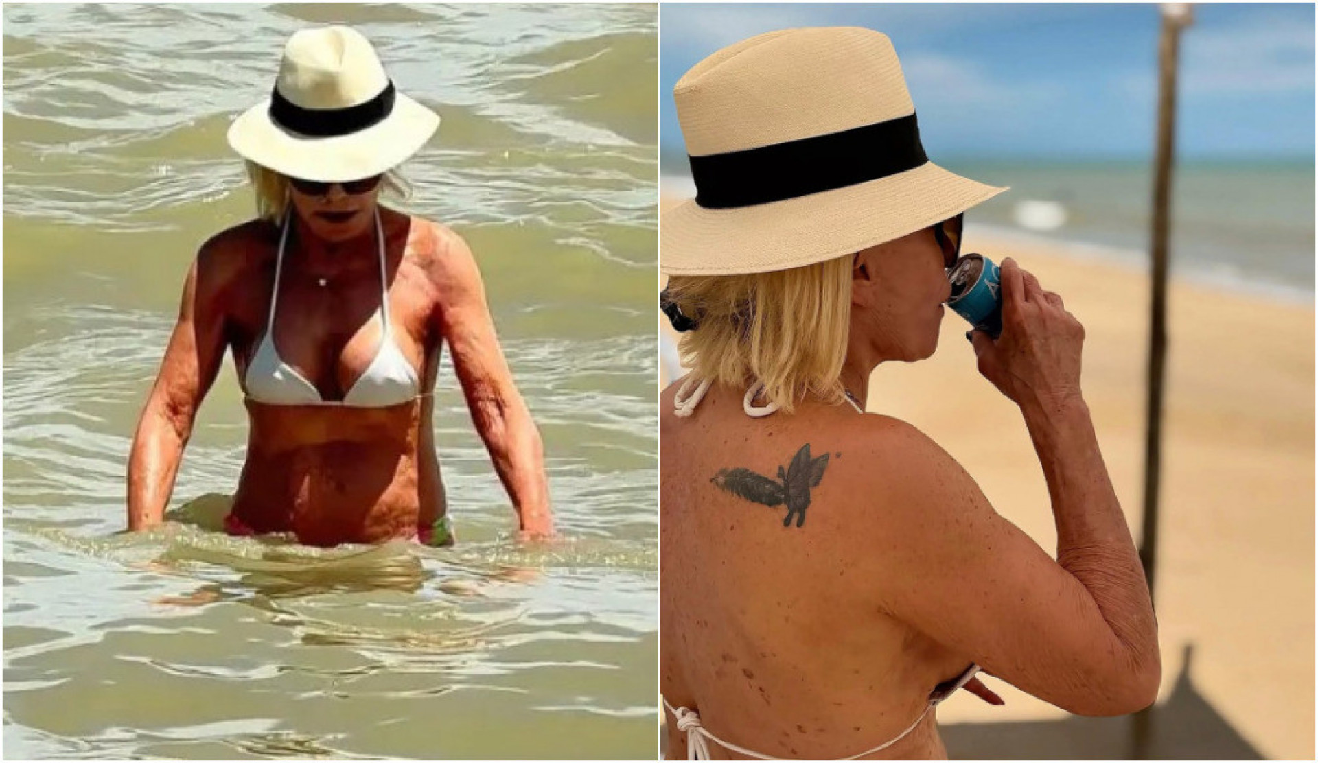 Ana Maria curte fim de semana em praia