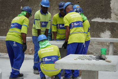 Obras do Praça Renovada no Jardim Miriambi estão 80% concluídas