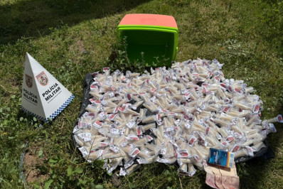 Ação do GAT encontra carga de cocaína escondida em cooler no Barreto