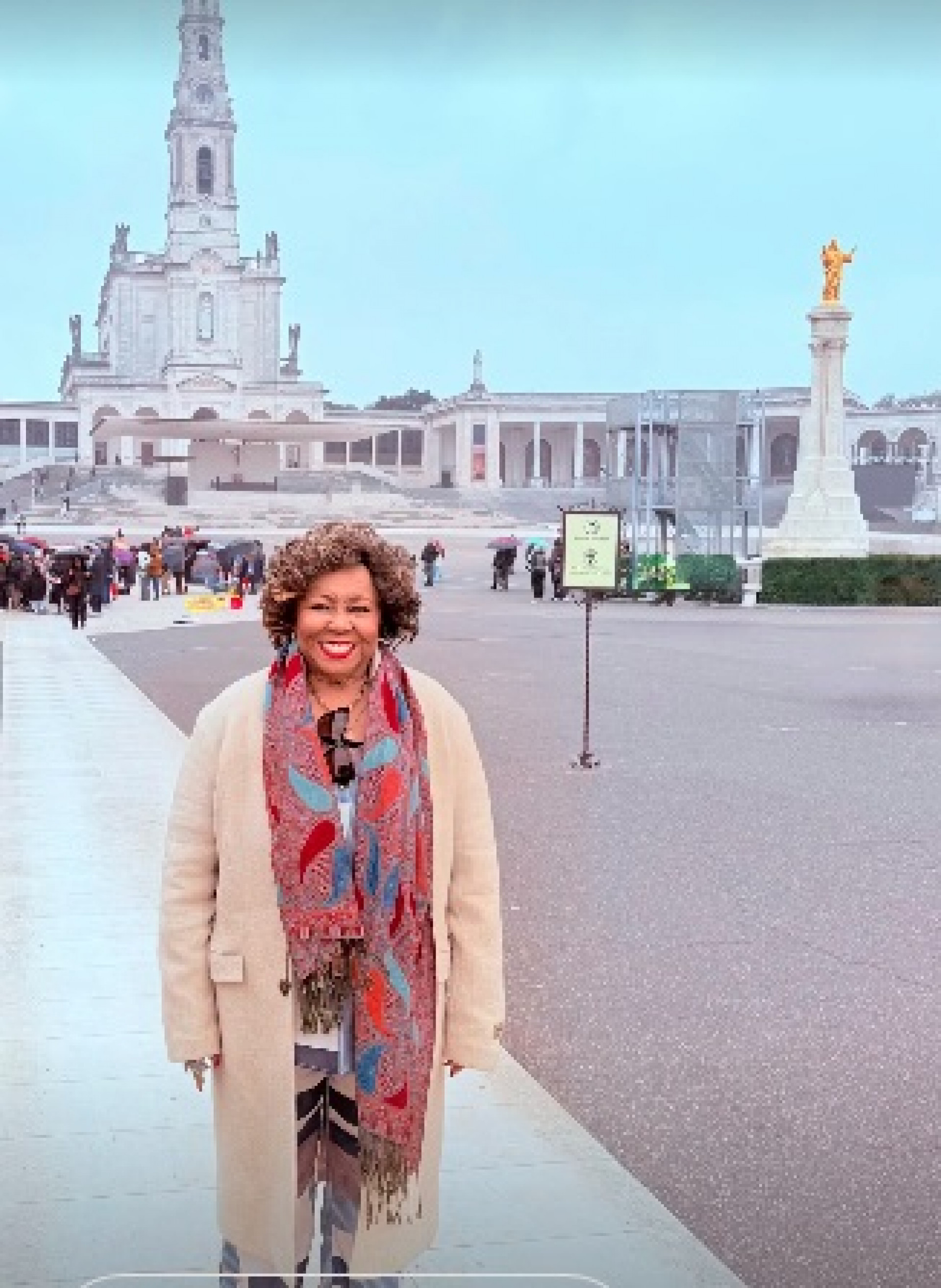 Alcione visita o Santuário de Fátima - Reprodução do Instagram