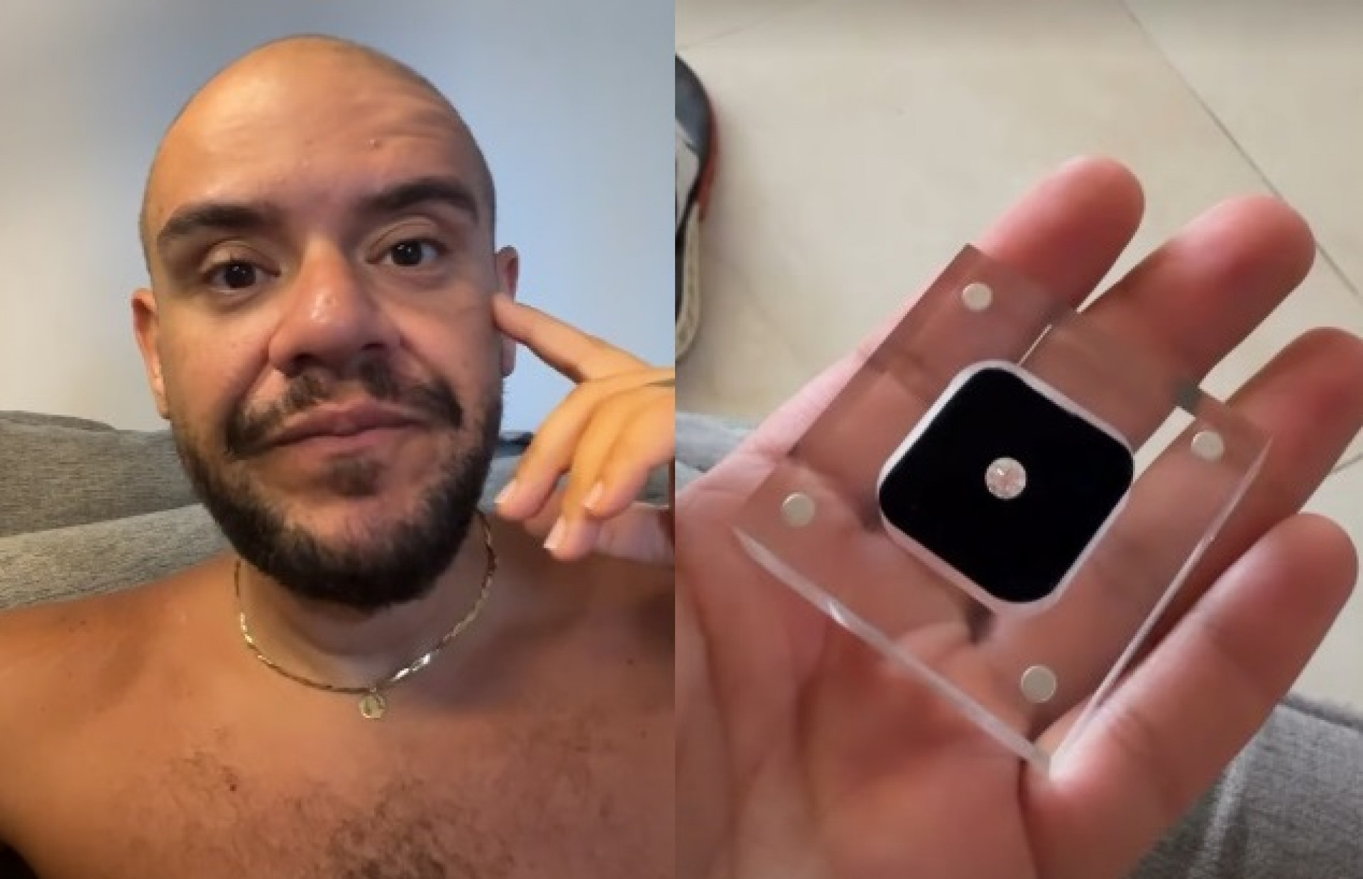 Gominho optou por não usar diamante feito com as cinzas de Preta Gil  - Reprodução/Instagram 