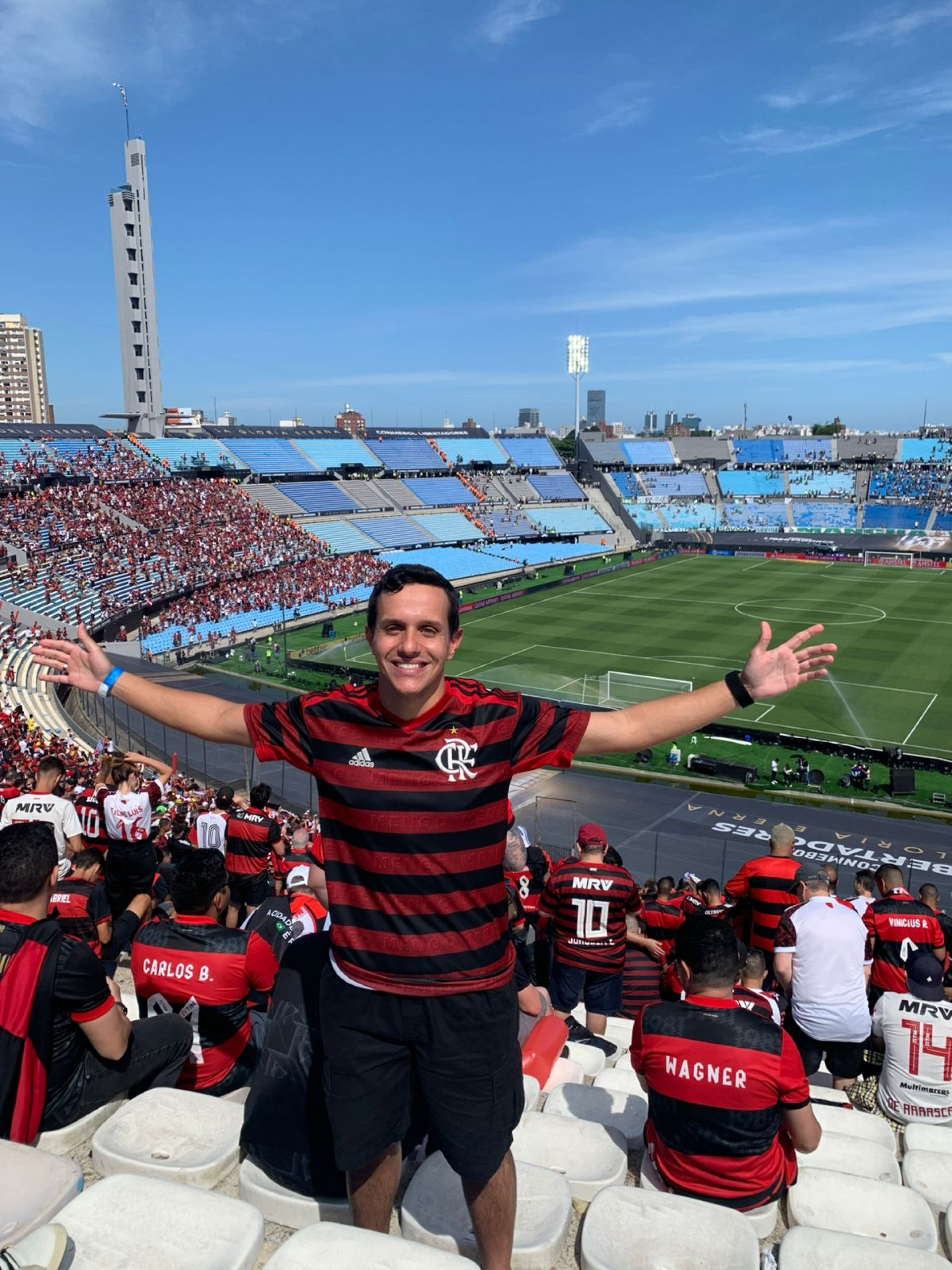 Torcedor do Flamengo, João Paulo Freire foi a Montevidéu ver a final de 2021 e saiu com a decepção pelo vice para o Palmeiras