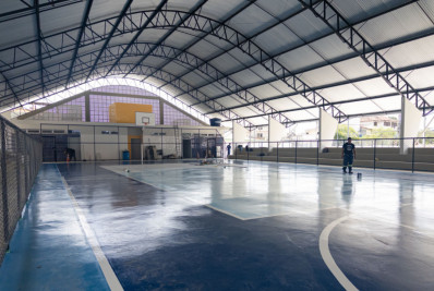 Praça do Servidor ganha forma e muda o visual do Miramar na reta final das obras