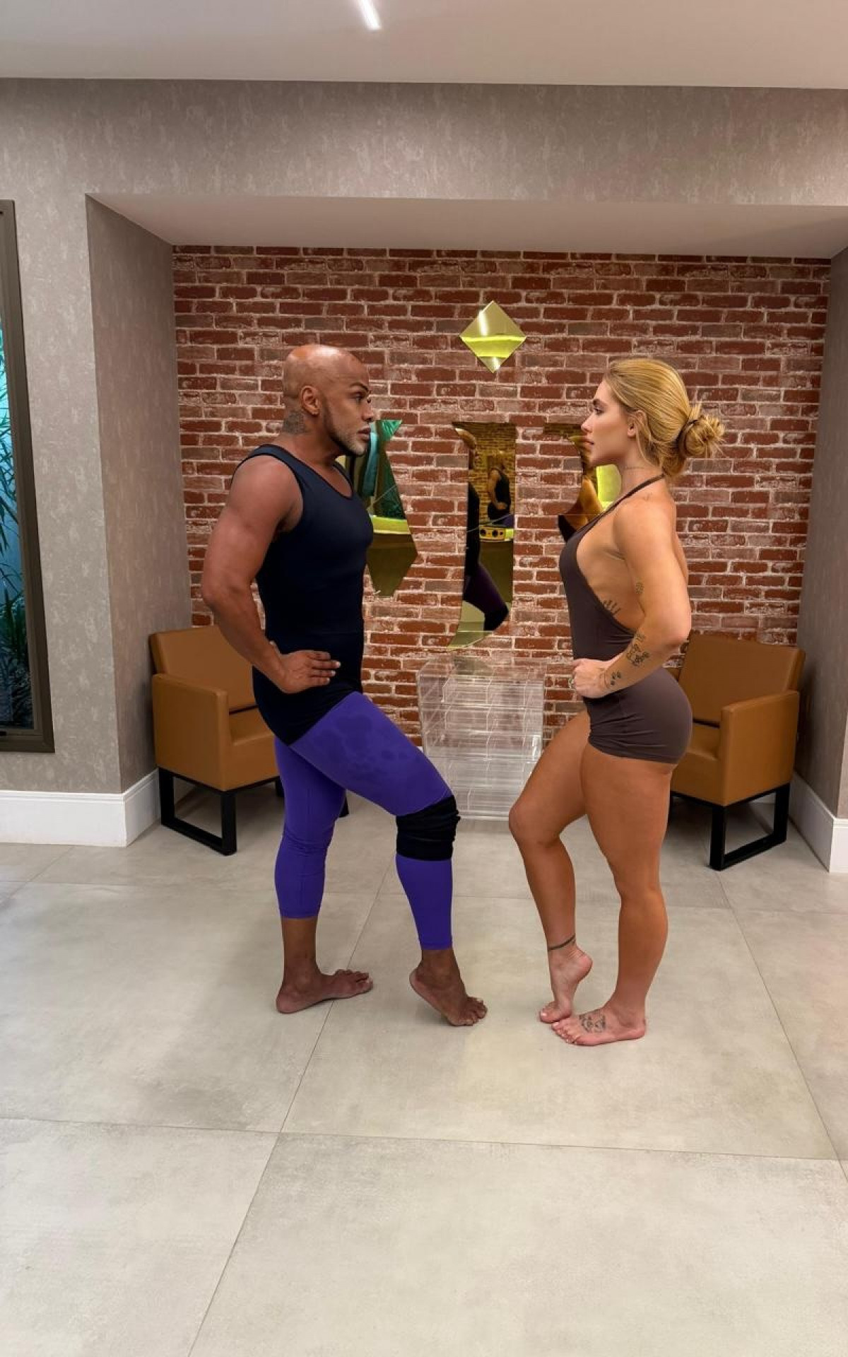 Carlinhos Salgueiro dá aulas de samba para Virginia Fonseca - Reprodução/Instagram