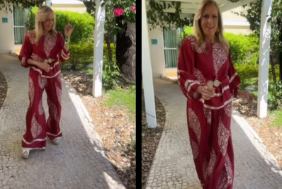 Aos 82, Helô Pinheiro dança ao ar livre e ganha elogios: 'Vitalidade, beleza e muita energia'