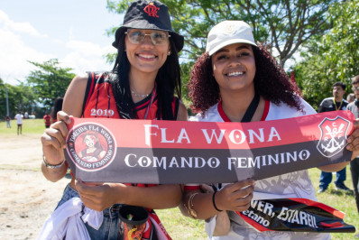 'AeroFla' delas! Torcedoras marcam presença em evento do Galeão e mostram confiança em título