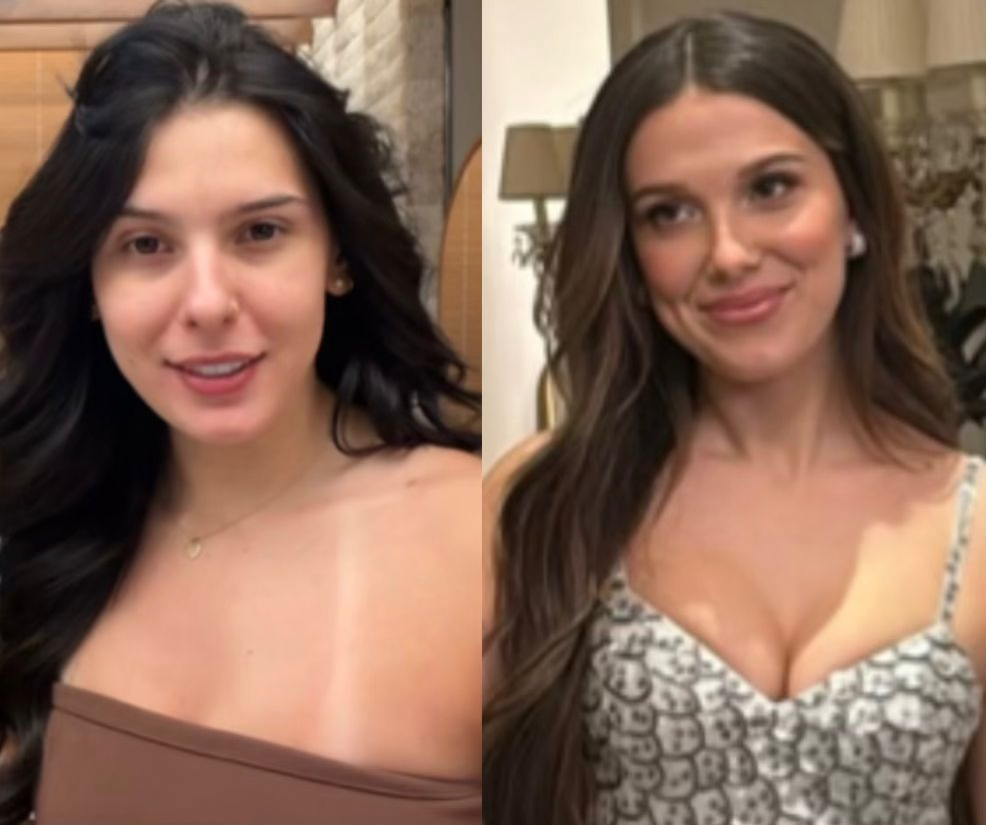 Ana Castela e Millie Bobby Brown - Reprodução/Instagram